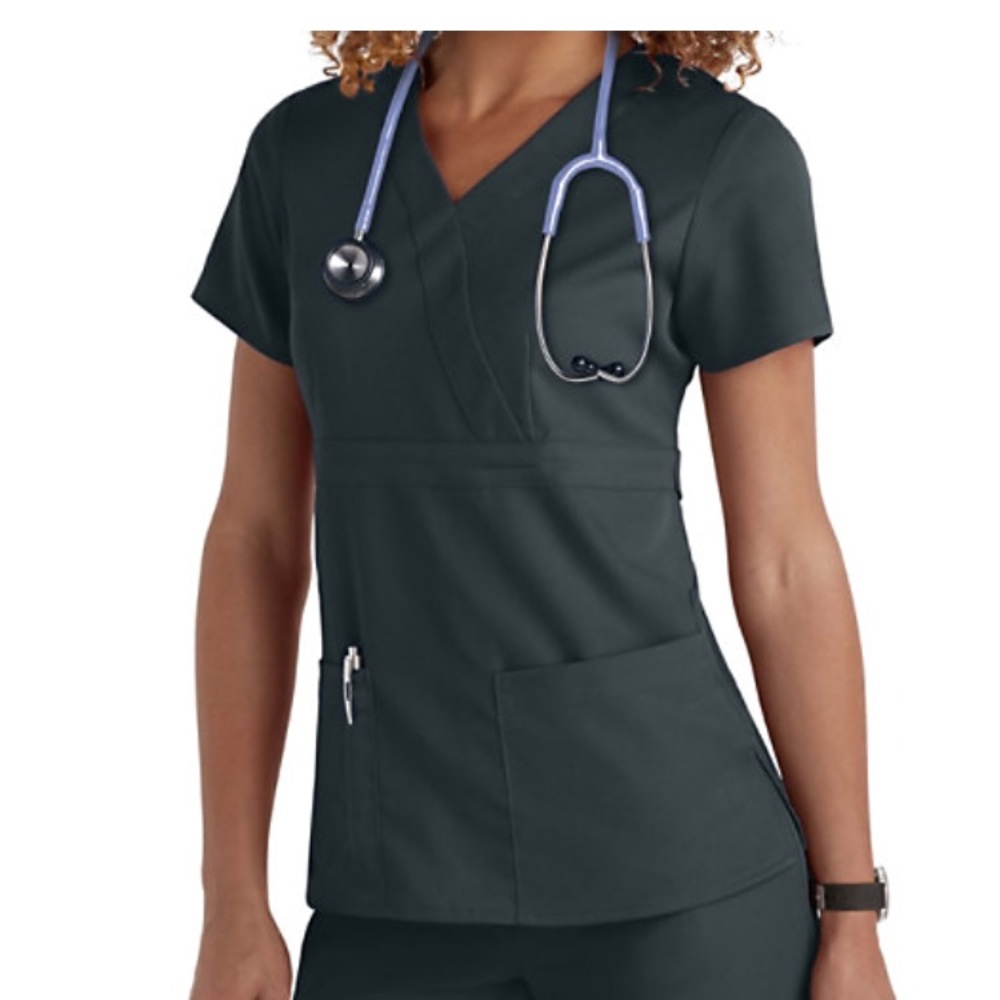 Khaki grey’s anatomy scrubs size XS top & bottom